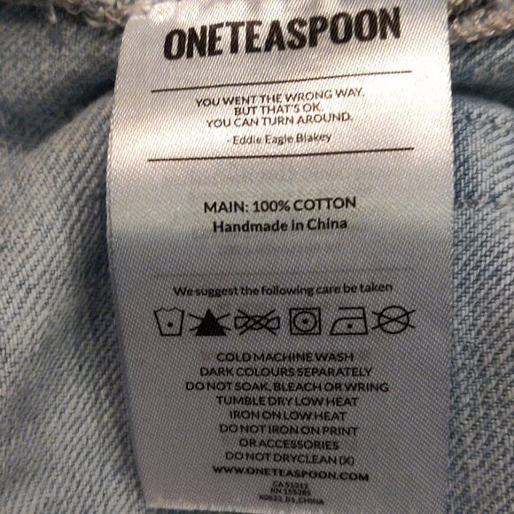 ONETEASPOON Shabbies Low Waist Drawstring Boyfriend Denim Jeans SMALL - Picture 5 of 8